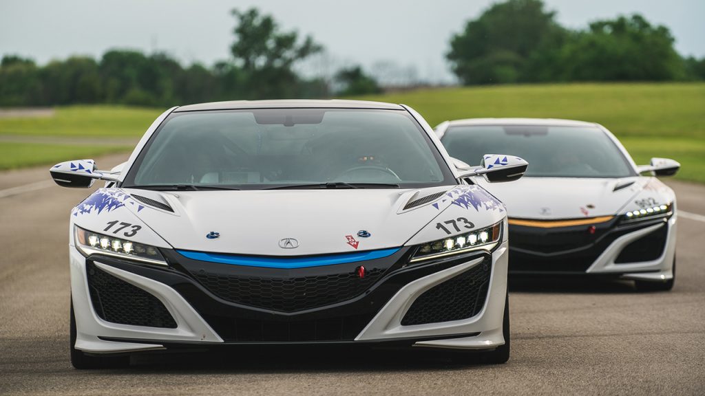 Acura NSX Time Attack 1 and 2 Vehicles