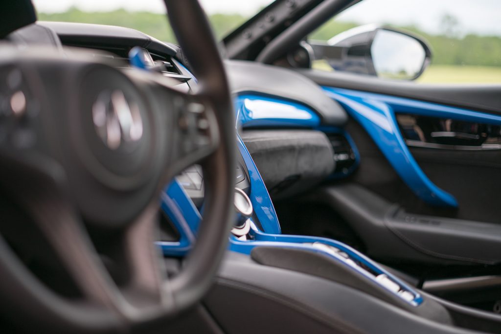 Interior of Acura NSX Time Attack 2 Vehicle