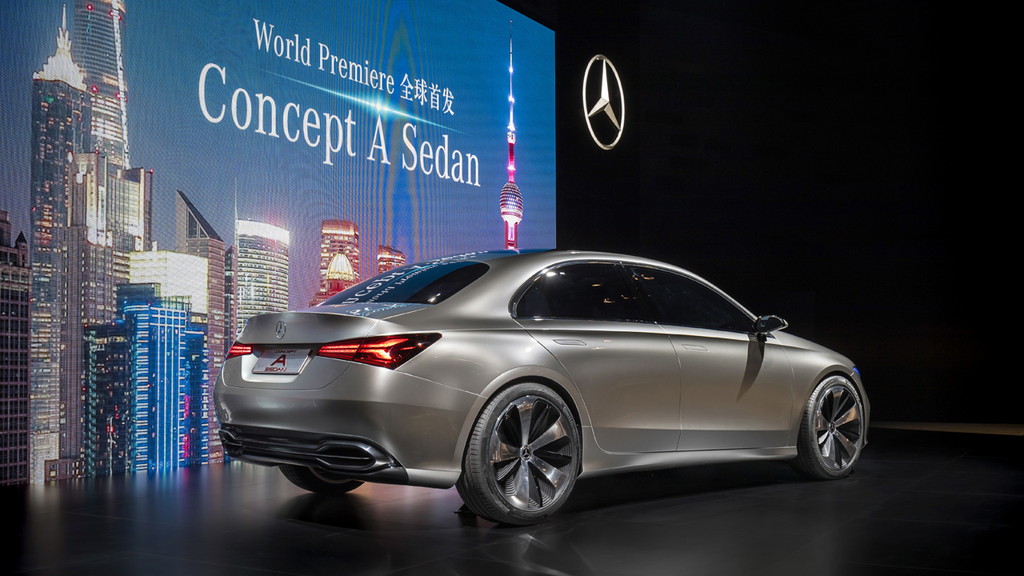 Mercedes-Benz Media Preview im Rahmen der Auto Shanghai 2017. Weltpremiere für das Mercedes-Benz Concept A Sedan.
